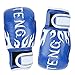 Gants de Protection de Kickboxing, Gants de Boxe pour débutants 2pcs Gants de Boxe pour Enfants en Cuir synthétique éponge épaisse pour Le de Kickboxing(Bleu)