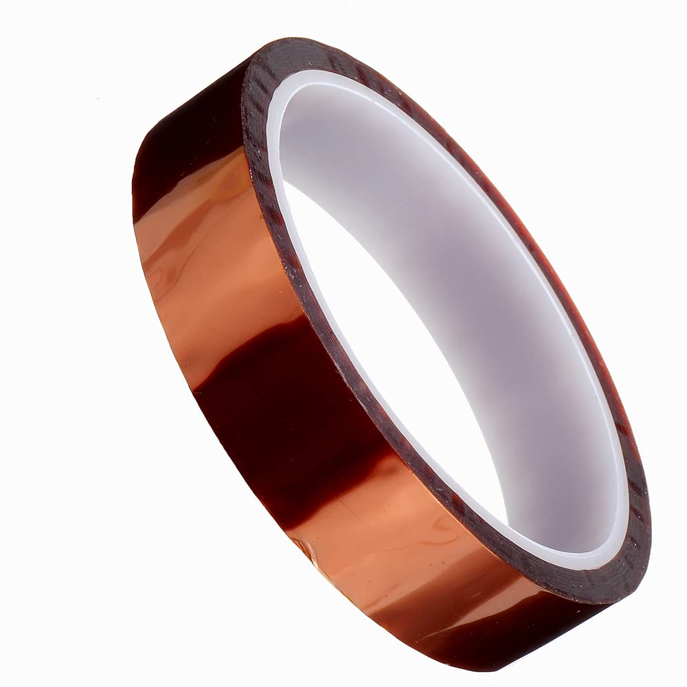 xcluma 15mm x 33m High Temperature Resistant Heat BGA Kapton Polyimide Insulating Thermal Insulation Adhesive Reprap Tape for 3D Printer (B09Q92YS57) Amazon Price History, Amazon Price Tracker