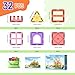 Magnetic Tiles Toddler Toys Magnetic Building Blocks for Kids Ages 3-12 STEM Educational Toys for Girls & Boys Sensory Play for Preschool Learning Birthday Chritmas Gifts Stocking Stuffers