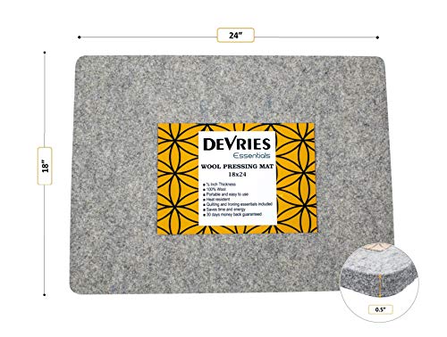 Wool Pressing Mat for Quilting 100% New Zealand Wool Ironing Pad for Quilters | Iron Board Quilting Supplies (18x24 Inch)… - Image 7