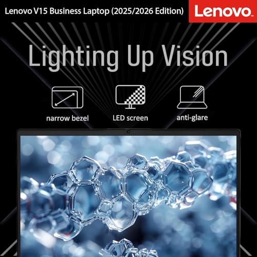 Image of Lenovo 2026 Business Laptop with MS 365 for the Web, Ryzen 3 7320U(Outperforms Intel i7-1065G7), 16GB DDR5, 1TB PCIE, 15.6 inch FHD Display, Fast Charging Speed, 14.5-Hour Battery Life, Windows 11 Pro