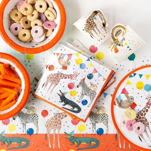 Talking Tables 8 X Safari Animal Themed Paper Plates For Girls & Boys Birthday Or Baby Shower thumb #2
