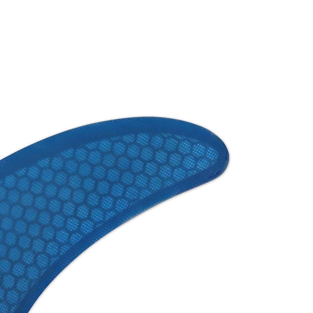 UPSURF Tavola da Surf Longboard Pinne Singolo Lana di Vetro Carbonio+Favo Pinne per Tavola da Surf