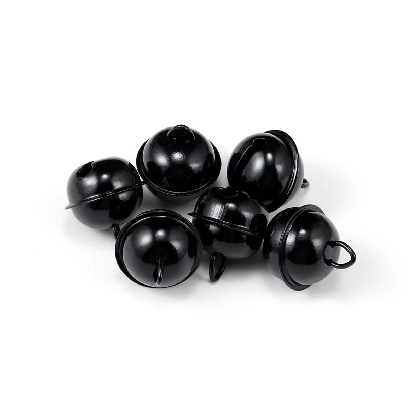 Christmas Bells 10Pcs Jingle Bells Aluminum Loose Beads Christmas Bell Pet Charm Festival Party Decoration Craft Accessories for Festival And Party Holiday Decorations
