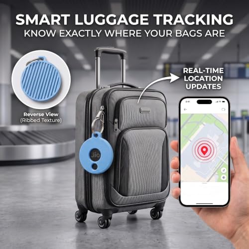 Image of Premium Case for JioTag Tracker | Secure Twist Lock Keychain Holder & Key Finder Cover | Protective Tag for Keys, Luggage, Backpacks & Pets, Black, Jiotag 2 (2026), 3