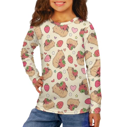 HUIACONG Crewneck Long Sleeve Tee Shirt for Boys Girls Sweatshirt for Children3