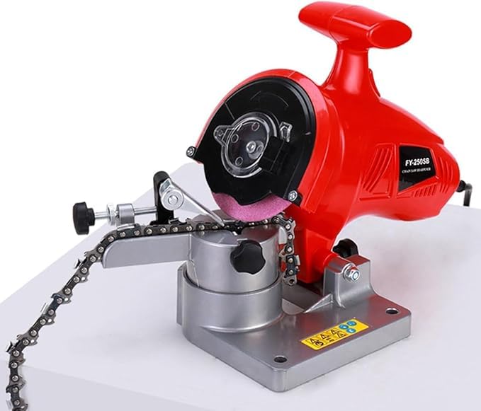 Afilador de motosierra eléctrico, ángulo ajustable de 0 a 35°, mantenimiento rápido de la cadena y herramienta de afilado de precisión para bricolaje y uso profesional