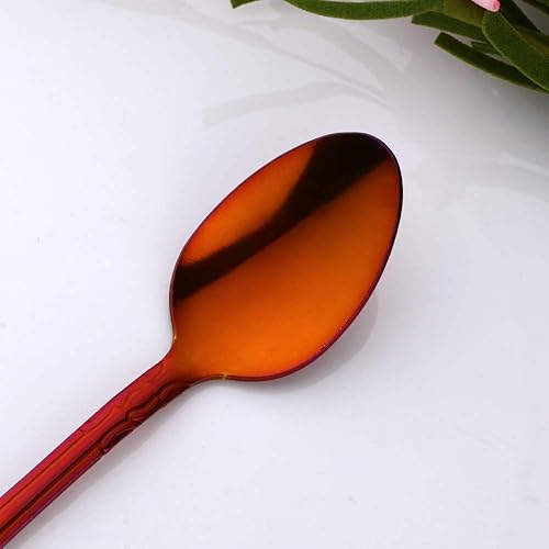 Miniatura 536 de Juego de 12 cucharas de café, mini cucharas de café, cucharas de espresso de acero inoxidable, cucharas pequeñas para postre, té, aperitivo, 4.6