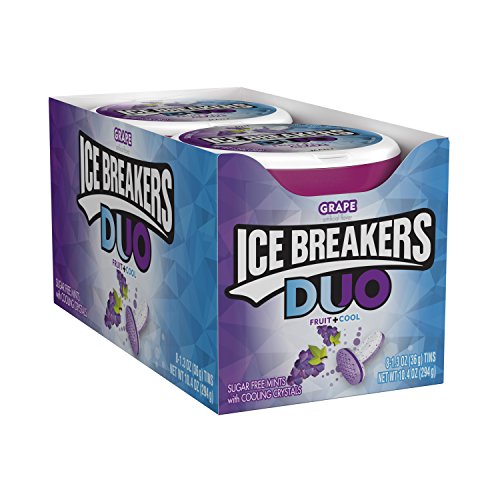 Ice Breakers Duo Fruit Plus Cool Mints, 1.30 Ounce (Pack of 8)