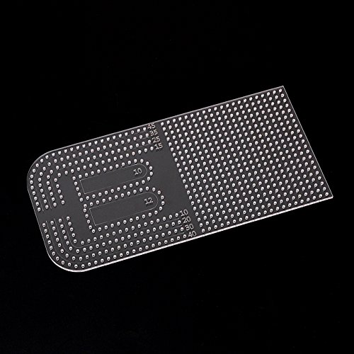 Leather Craft Acrylic Punching Positioning Calculation Ruler Stencil Template