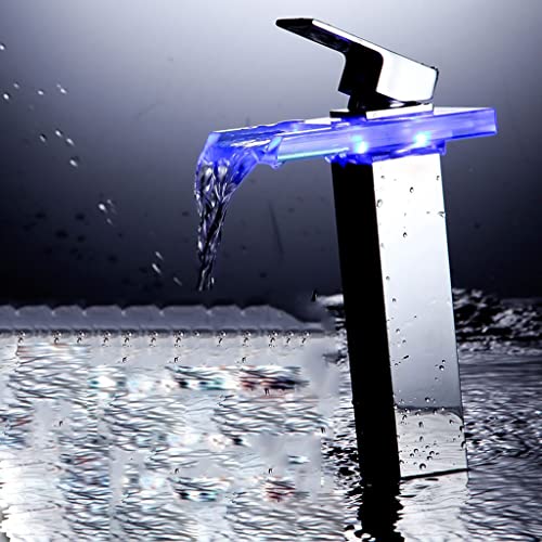 Robinet de salle de bain LED anti-brûlure hydroélectrique