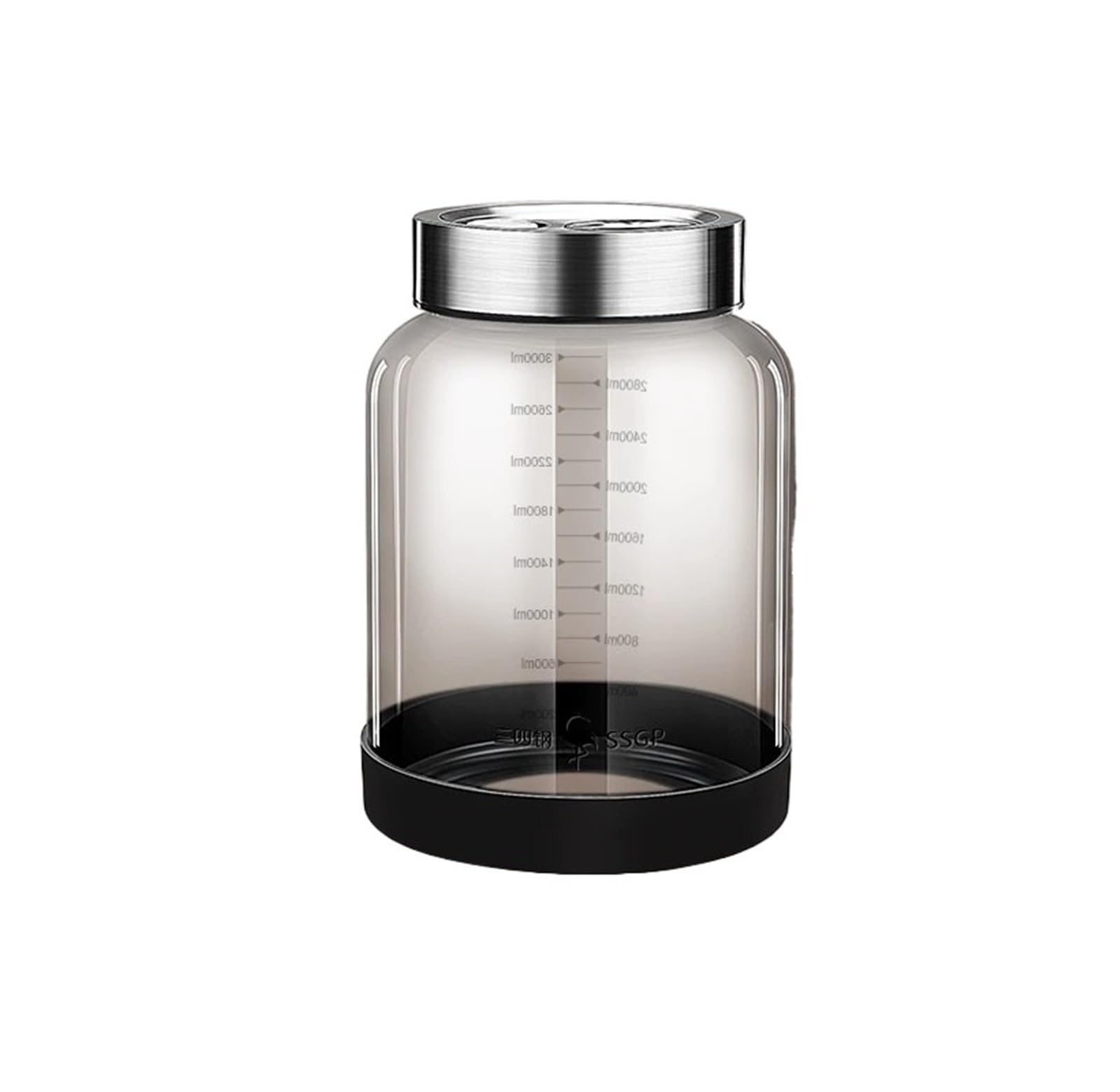 Tarro de conservación Frasco de fermentación vidrio con alto contenido borosilicato, salida automática aire -20~120℃, refrigerador reforzado 1500~3000ml(3000ml)