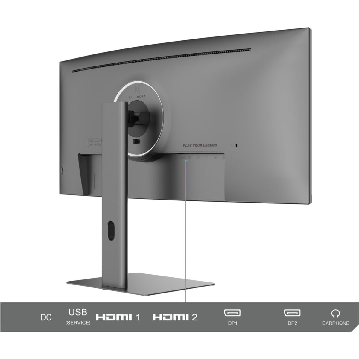 Ecran PC Gamer SKILLKORP M34 Progress 34" Incurvé 1500R UWQHD 180Hz Fast VA HDMI 2.1 AMD FreeSync