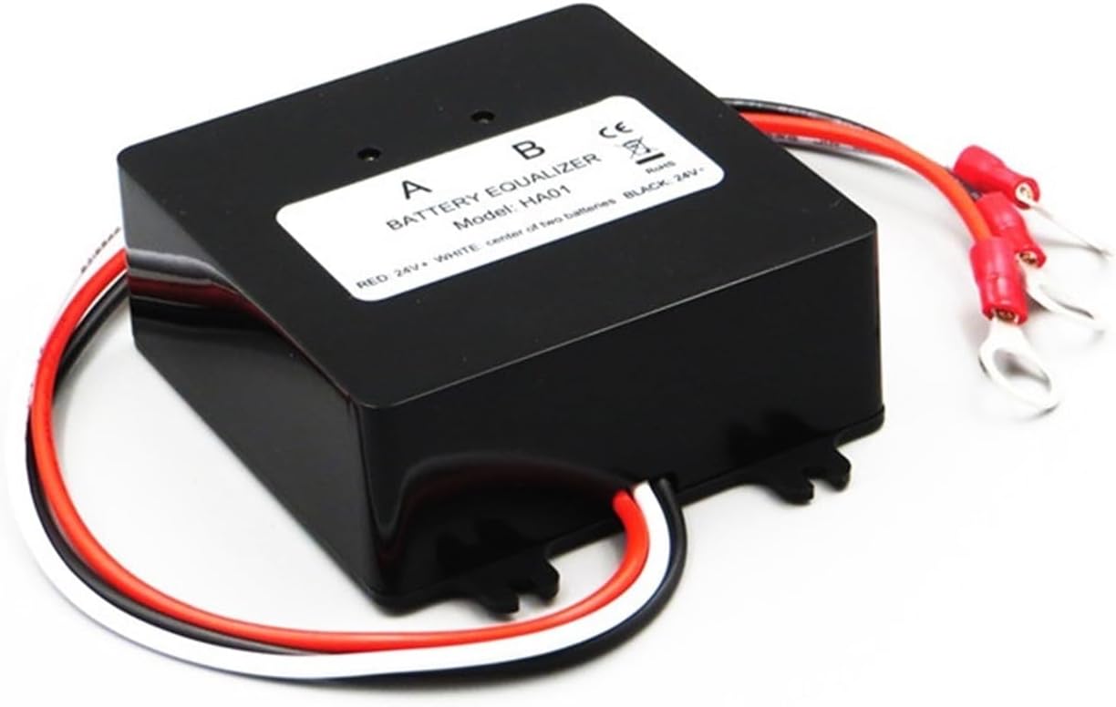 battery equaliser Battery Equalizer for Two Pieces 12V Gel Flood Lead Acid Batteries HA01 Voltage balancer Lead acid Battery charger Regulator (Size : 48V NO Display)
