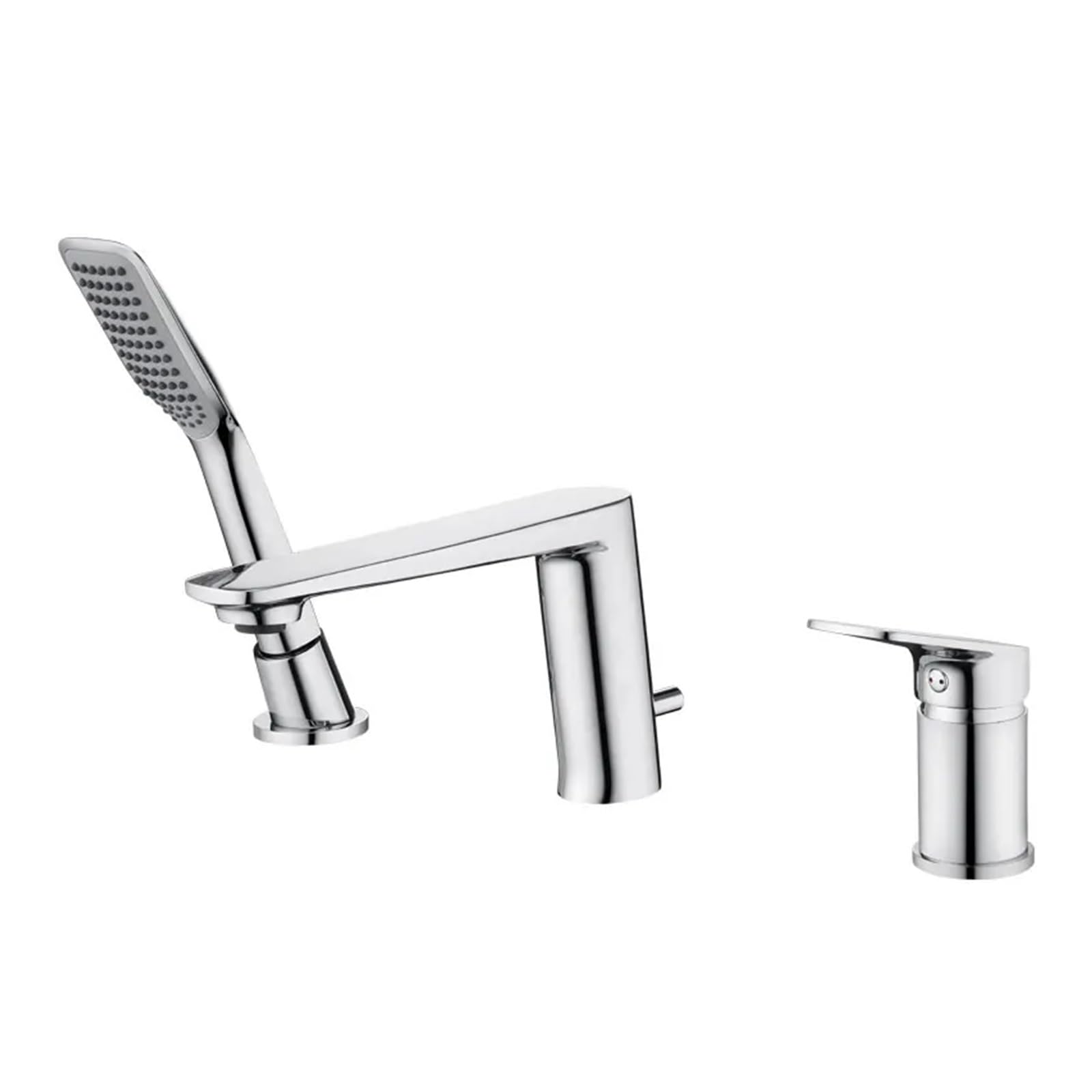Grifo mezclador caliente y frío para ducha de baño negro moderno monomando
