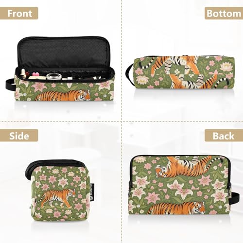 Bolso de viaje para herramientas de cabello y tapete resistente al calor con cremallera, organizador portátil para planchas, rizadores y cepillos miniatura 5