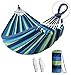MeYuxg Campeggio Amaca, Singola Daesterno Hammock 280 x 80 CM, Carico 300kg, Giardino Amaca Portatile per Prato da Giardino, Terrazza, Spiaggia, Foresta, Campeggio