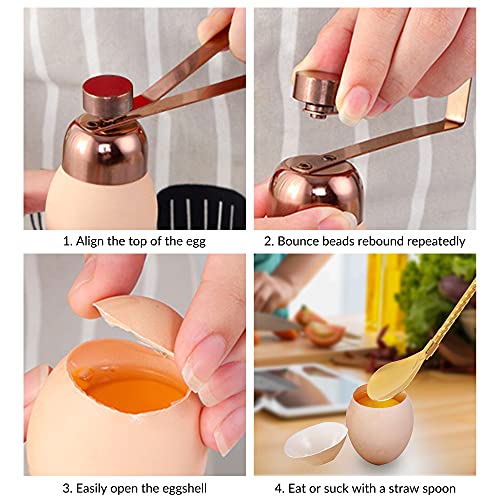 QKTYB Taglierina per uova in acciaio inox, con