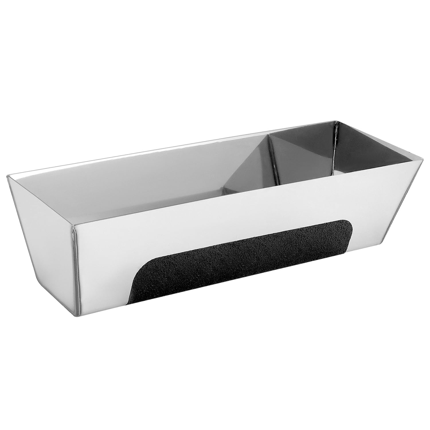 QWORK® 12" Stainless Steel Rectangular Spatula Box - Sturdy with Non-Slip Pad