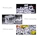 DomeStar Fake Ice Cubes, 20 PCS 1inch Plastic Ice Cubes Acrylic Square Clear Rock Diamond Crystals Vase Fillers for Centerpieces Photography Accessories Props, DIY Arts & Crafts Decoration