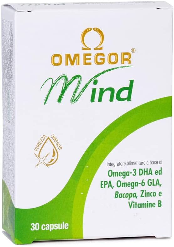 MIND supplementen met Omega 3, EPA, DHA en Omega 6 GLA, 30 capsules