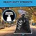Black 13 Gallon Trash Bags – Bulk 1020 Count – Tall Kitchen Garbage Bags – 13 Gal Unscented Plastic Can Liners for Bathroom, Office, Janitorial, Commercial, Industrial, Municipal – Drawstring-Free