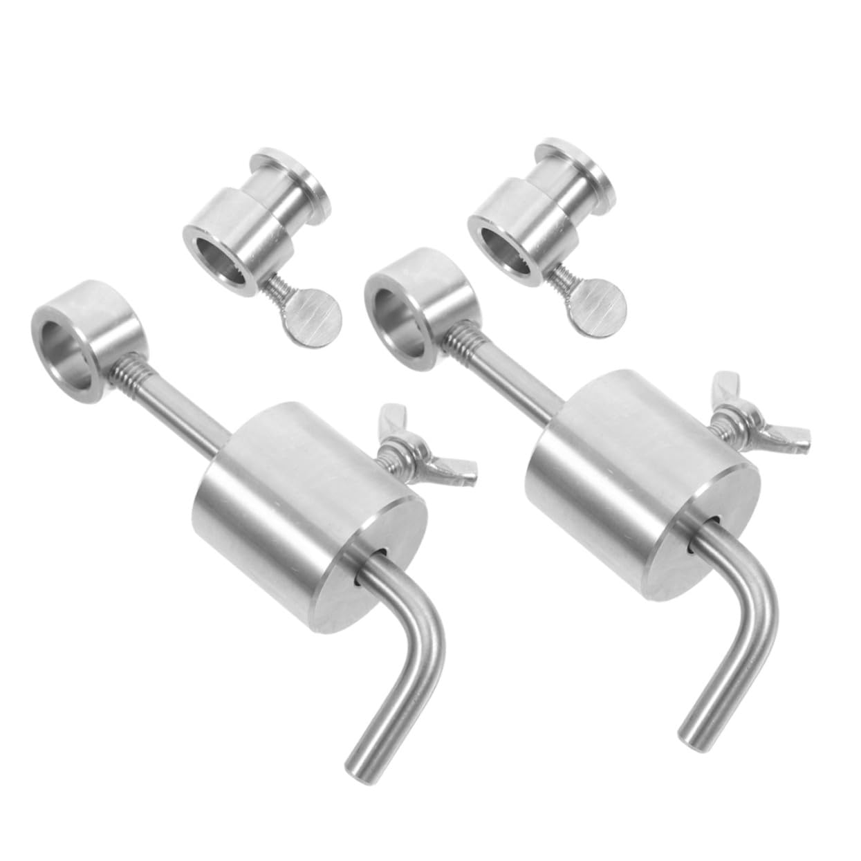 SUPVOX 2pièces Contrepoids pour Rôtissoire Acier Inoxydable Lot de Support De Poids pour Barbecue avec Bague Rotative Et Butée pour Angle Flexible
