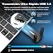 Imagen de COMFAST AX1800Mbps Adaptador WiFi USB para PC Antena USB WiFi 6 Dual Band