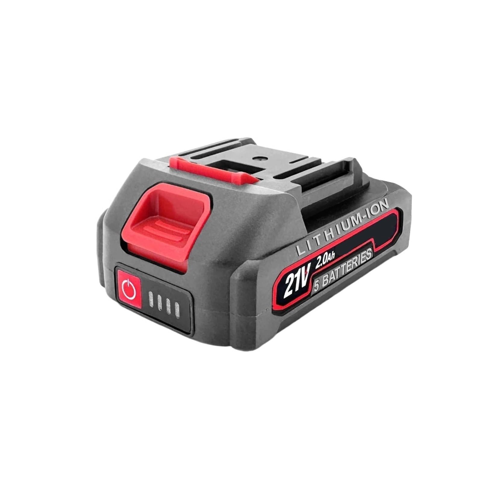 Batteria Ricaricabile Agli Ioni Di Litio Da 2,0 Ah 4,0 Ah 6,0 Ah, Compatibile Con Makita, Batteria Sostitutiva For Utensili Elettrici Con Display Di Alimentazione 18 V 21 V(2000mah Battery)