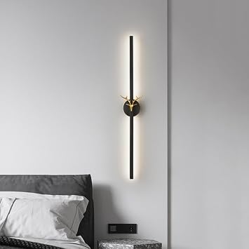 Long Strip Wall Light Linear LED Wall Sconce Dimmable Minimalist Indoor Wall Mount Lamp Wall Decor Lighting Fixture for Bathroom Living Room Bedroom Bedside Kitchen Staircase