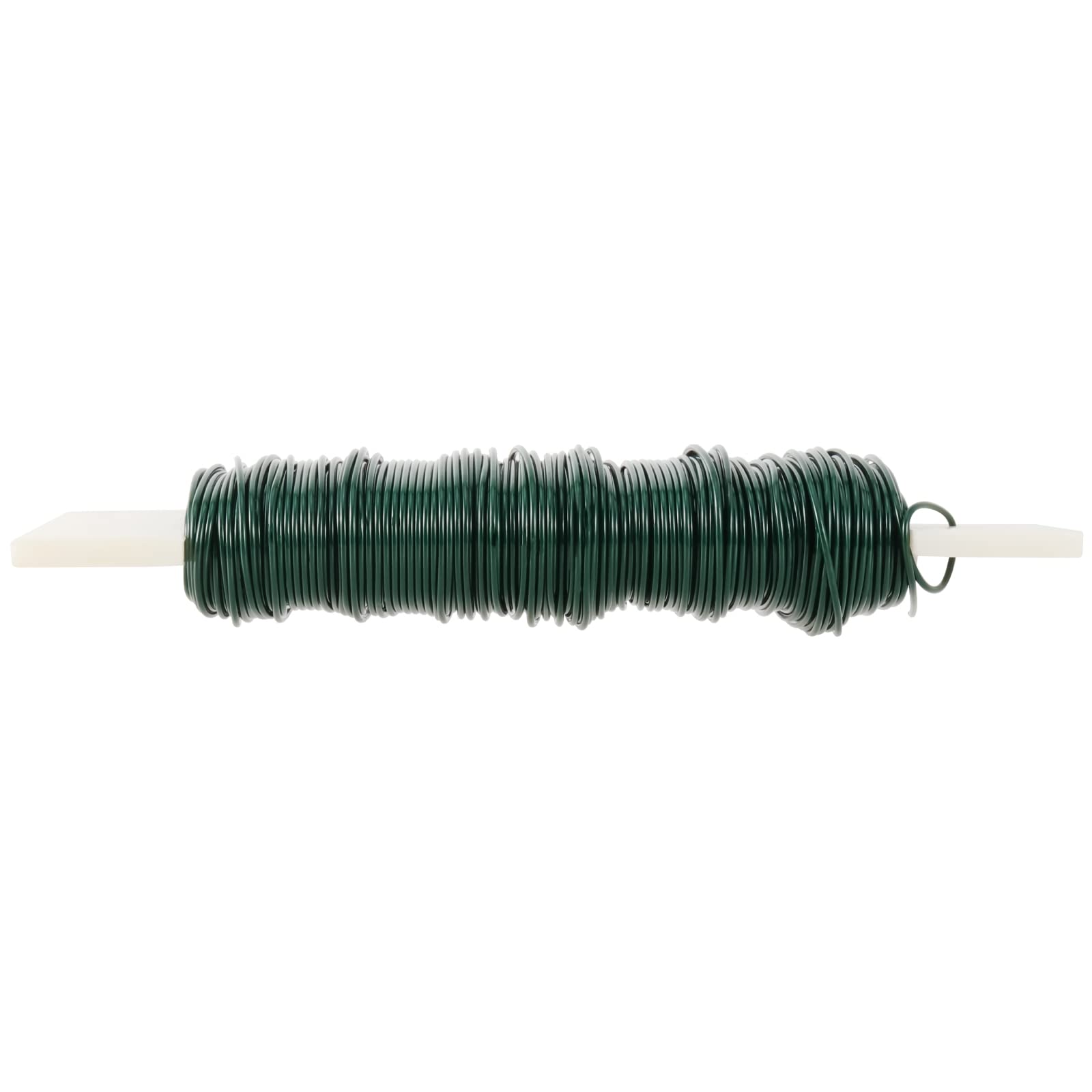 Paxcoo Blumendraht Set – 3 Rollen Grüner Paddeldraht 22 Gauge (je 91 M) + Drahtschneider, Für Basteln & Dekoration