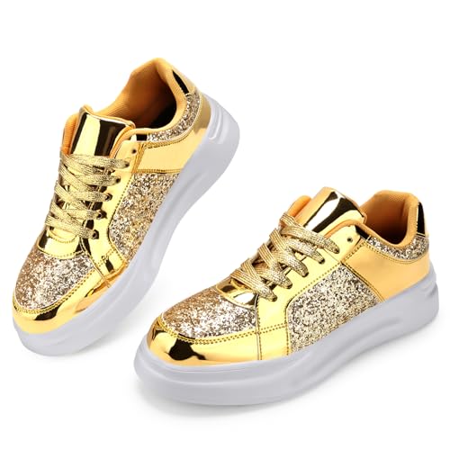 Qimaoo Glitter Sparkly Sneakers