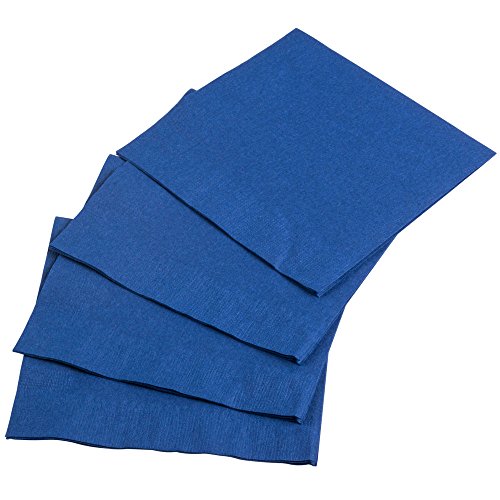 Perfectware 2 Ply Navy Blue-200 Navy Blue Beverage Napkin Package Of 200Ct- 2-Ply, 2.5" Height, 5" Width, 10" Length (Pack Of 200) #TOP1
