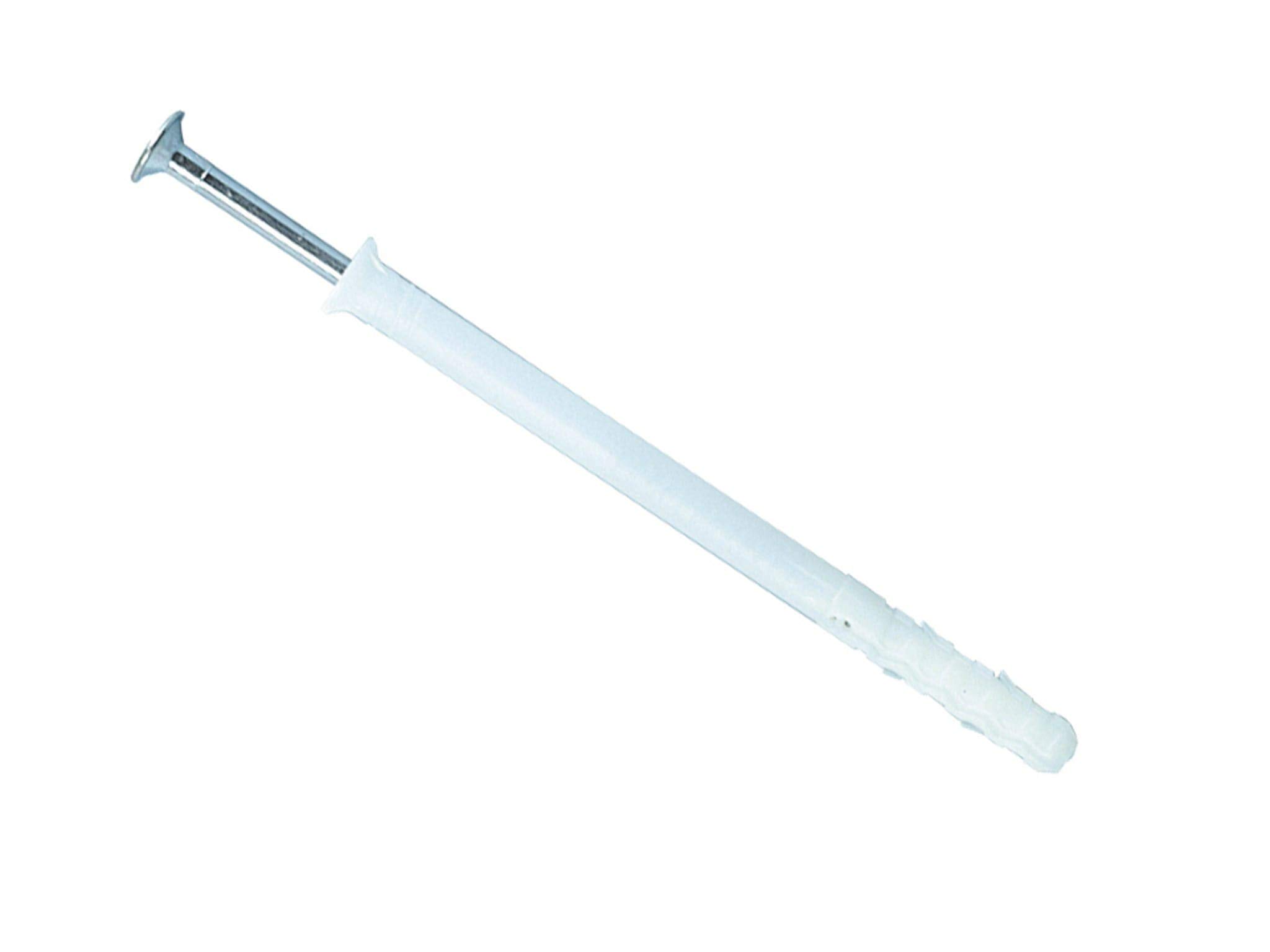Rawlplug White, Silver 21 556 Hammer In Fixing (Pack Of 20) - 8 X 100Mm