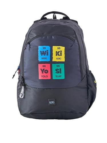 Wiki Stylish Unisex Backpack 2 Durable & Lightweight backpack for Men & Women | Backpack for Office, Gym, Travel (31.5 Litre, Black)