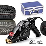 TBANVOO Gummi-Reifenriller, 400W Temp Adjustable Reifenriller mit 20 Klingen, Tragbares Reifen-Gravur-Schneidewerkzeug für Rutschfestes Profilmuster und Off-Road-Reparatur