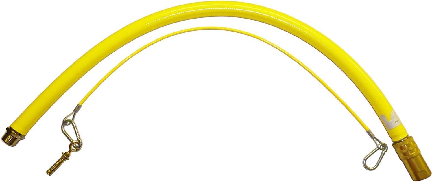 3/4" BSP Gas Cooker Caterflex Caterhose 1M Long Yellow