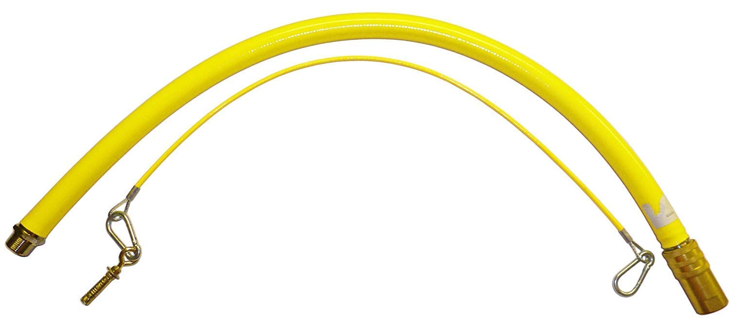 3/4" BSP Gas Cooker Caterflex Caterhose 1M Long Yellow