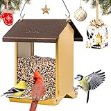 iBorn Bird Feeders for Outdoors,Bird Feeder with...