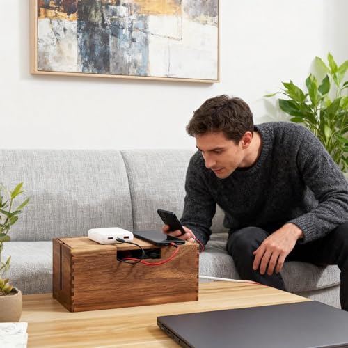 Organizador de cables de escritorio para evitar enredos en casa 2