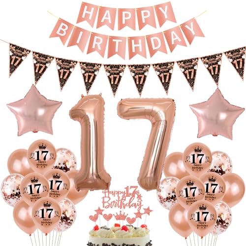 oro rosa negro decoracion globo 17 años cumpleaños decoracion de torta de oro rosa decoracion 17 años cumpleaños niña 17 años niña globo oro rosa 17 años decoración 17 años cumpleaños niña chica