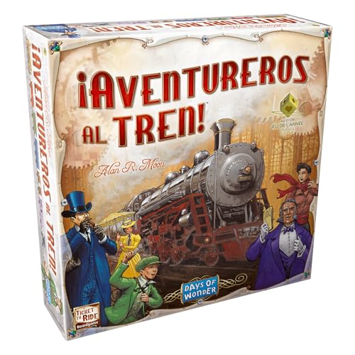 Days of Wonder | ¡Aventureros al Tren! | Juego de Estrategia de Trenes para...