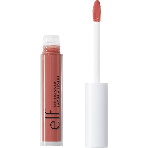 e.l.f., Lip Lacquer, Moisturizing, Shiny, Non-Sticky, Long Lasting, Provides Maximum Color, Glides On, Moody, 0.08 Fl Oz