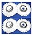 4 Replacement Microfiber MopHead Refill For Hurricane 360Â° Spin Magic mop Head