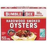 Bumble Bee Hot & Spicy Hardwood Smoked Oysters, 3.75 oz Tin - 20g Protein per Serving, Gluten Free, Keto