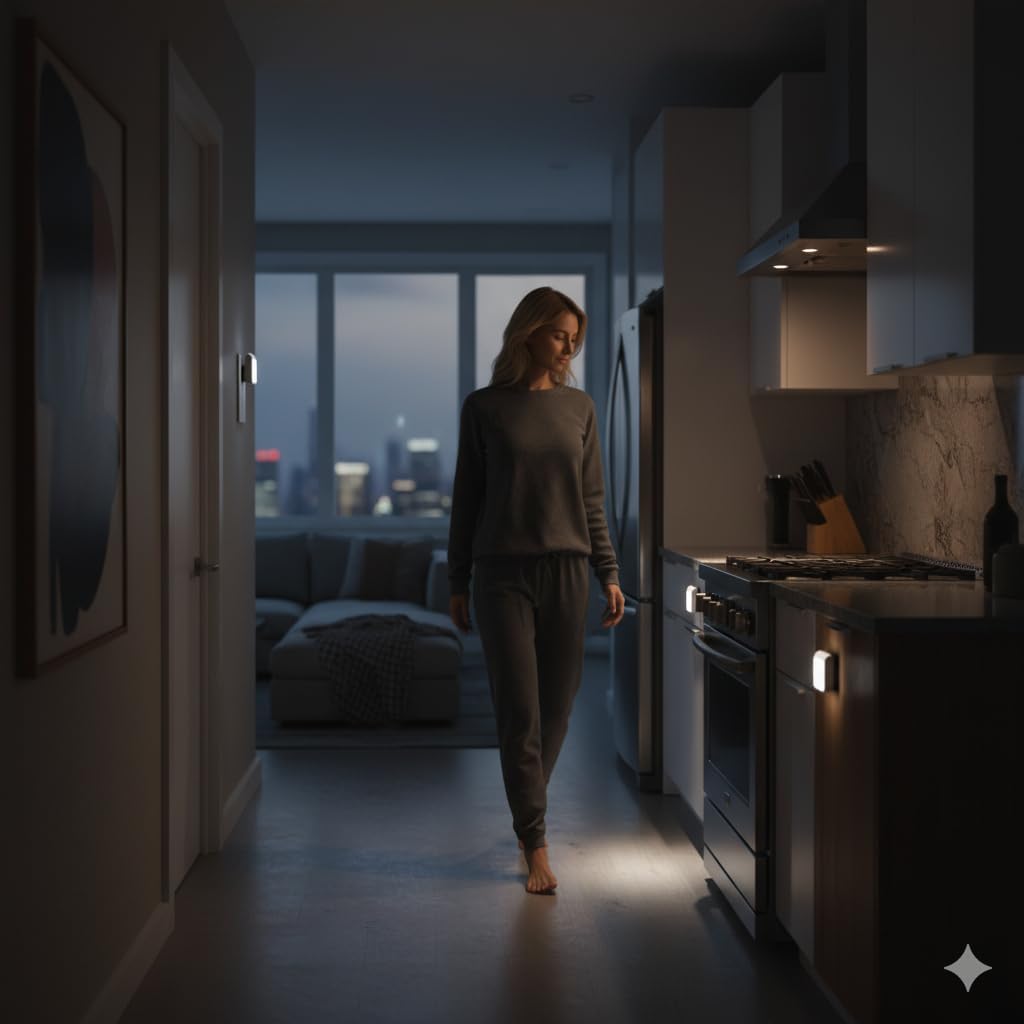 MagicPro Plug-in LED Night Light, Auto Dusk to Dawn Sensor, Adjustable Brightness and Color, Warm White, Cool White Lights for Bathroom,Hallway, Bedroom, Kids Room, Kitchen, Stairway, 2 Pack