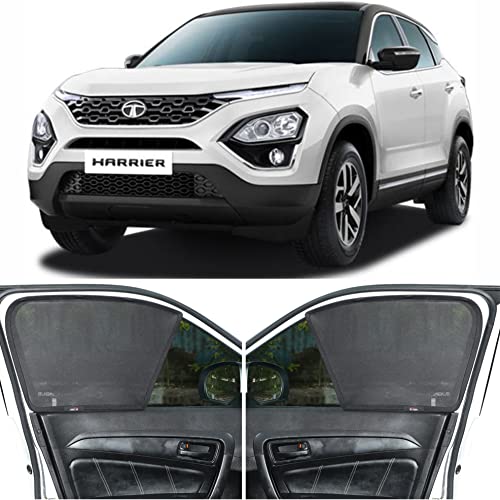Image of Able Dotnet Half Car Magnetic Sun Shade Curtains for TATA Harrier Type-I Set of 4 Pcs (2019 to 2024 Model)
