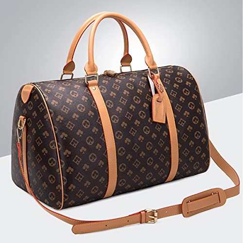 Bolsa de viagem masculina de couro durante a noite, bagagem de mão, bolsa de viagem grande, para aca