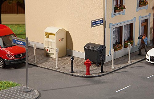 Faller FA 180450 - Straßenschilder mit Zubehör Zubehör für die Modelleisenbahn, Modellbau – Bild 3