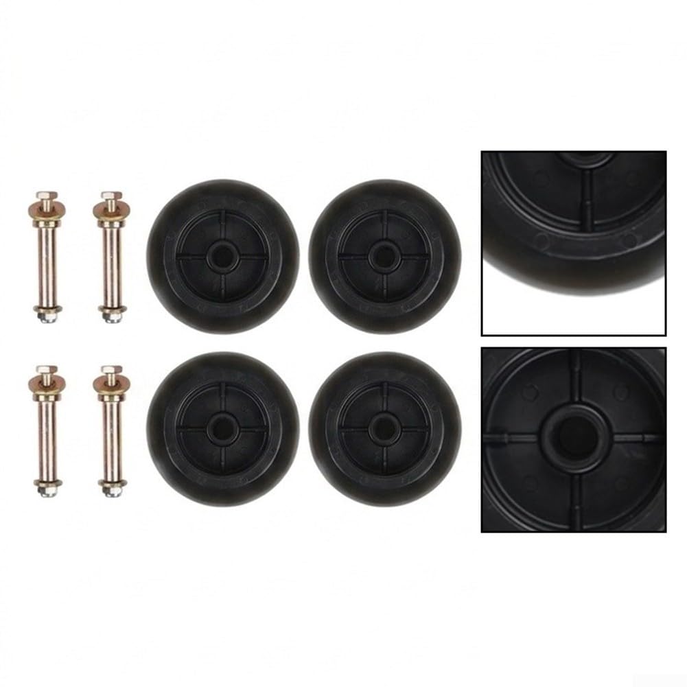 Kit 4 para ruedas Metal Deck Cortacésped para exmark para toro Negro(4pcs)